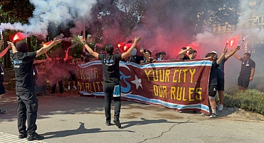 TRABZONSPOR TARAFTARI VİYANA'YI YAKTI