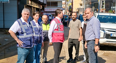 BAŞKAN KAYA ARAKLI'DA İNCELEMELERDE BULUNDU 