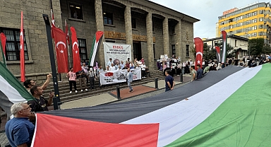 TRABZON'DA FİLİSTİN'E DESTEK YÜRÜYÜŞÜ