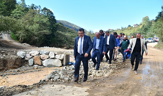 BAŞKAN GENÇ ARSİN'DE İNCELEMELERDE BULUNDU