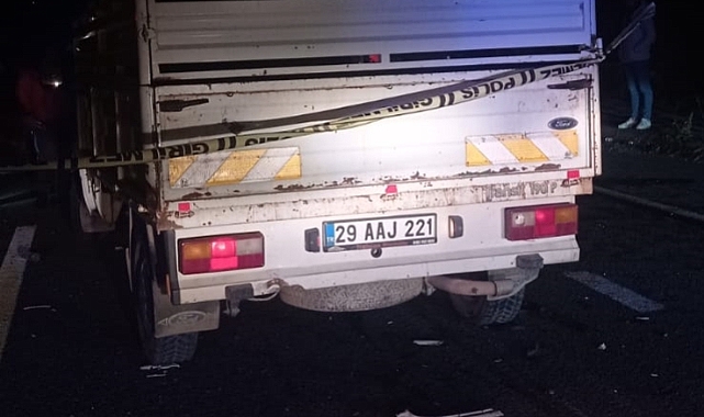 GÜMÜŞHANE'DE FECİ KAZA: 1 ÖLÜ, 3 YARALI