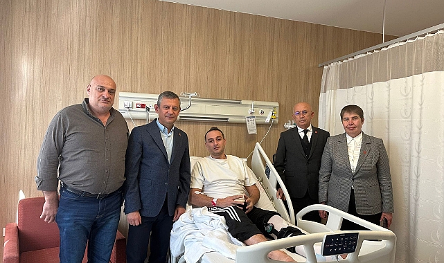 HAİN SALDIRIDA TRABZONLU İSİM DE YARALANDI... CHP LİDERİ ÖZEL ZİYARET ETTİ