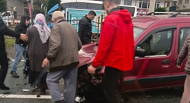 ARSİN'DE KORKUNÇ KAZA!