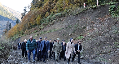 ARTVİN  VALİSİ ERGÜN KÖYLERİ İNCELEDİ