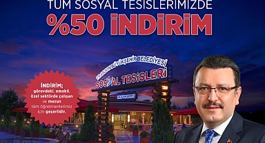 BÜYÜKŞEHİR'DEN ÖĞRETMENLERE ÖZEL İNDİRİM