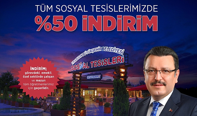BÜYÜKŞEHİR'DEN ÖĞRETMENLERE ÖZEL İNDİRİM