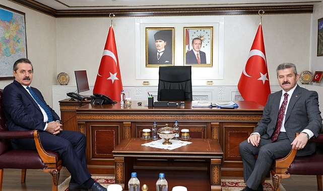 MİLLETVEKİLİ ÇELİK'TEN VALİ ERGÜN'E 'HAYIRLI OLSUN' ZİYARETİ