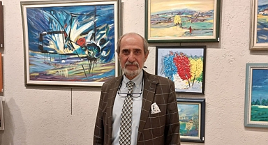 RESİM ÖĞRETMENİ SEZGİN'DEN DOĞA VE RENKLER SERGİSİ