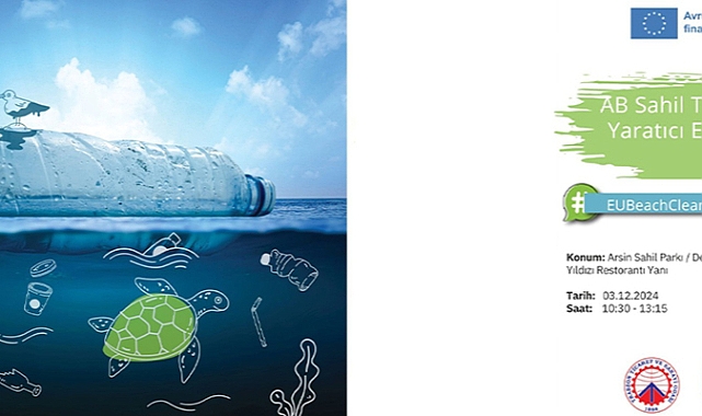 TRABZON'DA SAHİLDEN TOPLANAN ÇÖPLER YENİ ÜRÜNLERE DÖNÜŞECEK