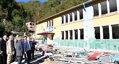 VALİ YILDIRIM ARSİN'DE İNCELEMELERDE BULUNDU