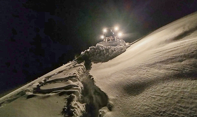 YAYLADA MAHSUR KALAN BABA-OĞULUN İMDADINA BÜYÜKŞEHİR YETİŞTİ