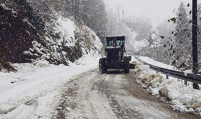 RİZE'DE KAR ESARETİ