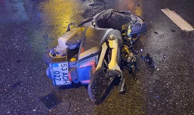 RİZE'DE MOTOSİKLET FACİASI: 1 ÖLÜ