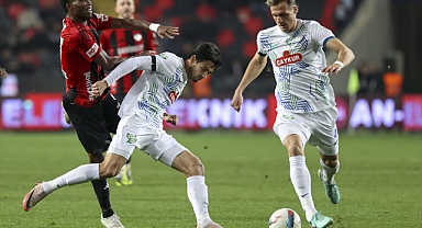 RİZESPOR'UN KAZANMA SERİSİ GAZİANTEP'TE SONA ERDİ