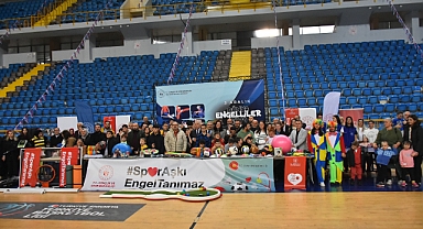 TRABZON'DA 12 ÖZEL EĞİTİM KURUMUNA SPOR MALZEMESİ DESTEĞİ