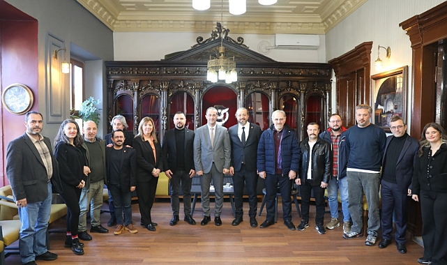 BAŞKAN EKİM'DEN GAZETECİLER CEMİYETİNE ANLAMLI ZİYARET