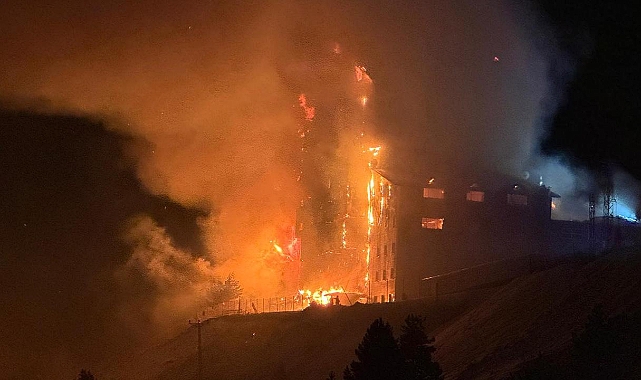 BOLU'DA KAYAK OTELİ YANDI: 6 ÖLÜ, 31 YARALI