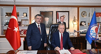 CUMHURBAŞKANI ERDOĞAN'DAN BAŞKAN GENÇ'E TAM DESTEK