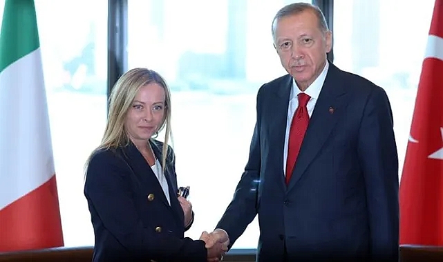 CUMHURBAŞKANI ERDOĞAN İTALYA BAŞBAKANI MELONİ İLE GÖRÜŞTÜ