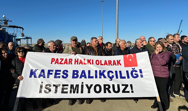 PAZAR HALKINDAN KAFES BALIKÇILIĞINA TEPKİ