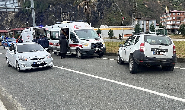 RİZE'DE KORKUTAN KAZA