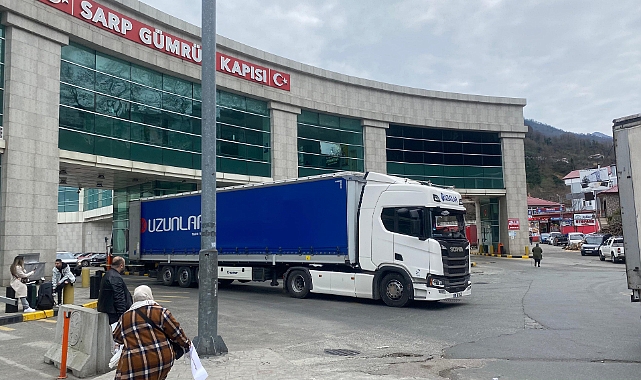 SARP SINIR KAPISINDA İHRACAT VE TİCARET HACMİ ARTTI