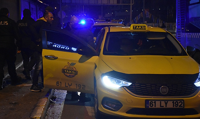 TRABZON'DA TAKSİ HIRSIZI POLİSTEN KAÇAMADI