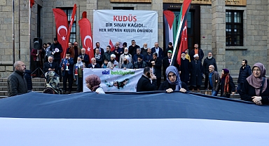 TRABZON'DAN FİLİSTİN'E DESTEK YÜRÜYÜŞÜ