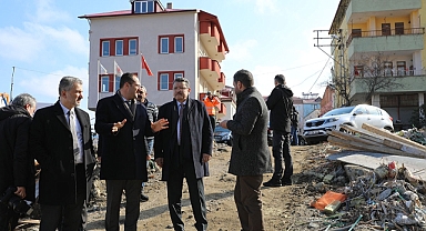 AKÇAABAT'TA ADALET SARAYINDA ÇALIŞMALAR TAM GAZ