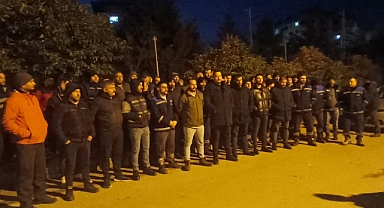 Arsin'de enerji işçileri grevde: HAKKIMIZI YEDİRMEYECEĞİZ