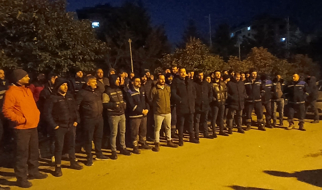 Arsin'de enerji işçileri grevde: HAKKIMIZI YEDİRMEYECEĞİZ