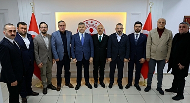 ARTVİN TİCARET BORSASINDAN VALİ ERGÜN'E ZİYARET 