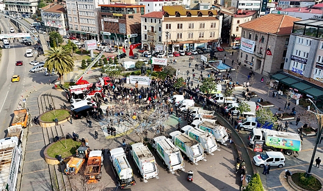 GİRESUN BELEDİYESİ 34 HİZMET ARACI ALDI