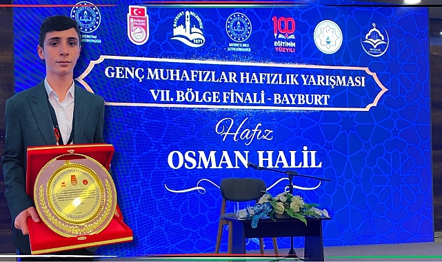 HAFIZLIK YARIŞMASINDA BİRİNCİ OLAN HALİL TÜRKİYE FİNALLERİNE KALDI