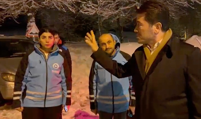 KAYA KARLA MÜCADELE ÇALIŞMALARINI DENETLEDİ