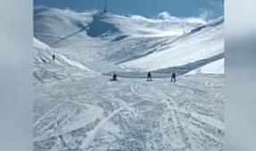 KORKUNÇ OLAY... PALANDÖKEN'E ÇIĞ DÜŞTÜ