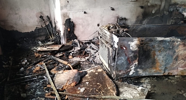 RİZE'DE YANGIN FACİASI: 1 ÖLÜ 