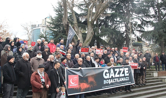 Saadet Partisi Trabzon tüm dünyaya seslendi: GAZZE GAZZELİLERİNDİR