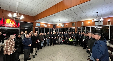 SÜRMENE BELEDİYESİ'NDE 37 İŞÇİ EMEKLİYE AYRILDI 