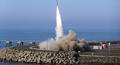 TAYFUN FÜZESİNİN YENİ TEST ATIŞI RİZE'DE YAPILDI