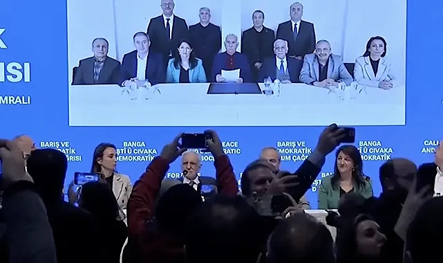 TERÖRİST BAŞI ÖCALAN'IN MESAJI OKUNDU