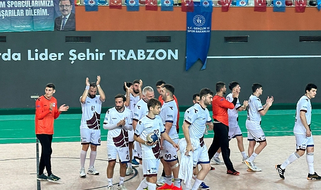 TRABZON BÜYÜKŞEHİR HENTBOL TAKIMI, RİZE'Yİ MAĞLUP ETTİ