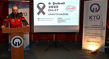 TRABZON'DA 6 ŞUBAT DEPREMLERİNDE HAYATINI KAYBEDENLER ANILDI