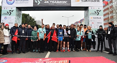TRABZON'UN YARI MARATONU TAMAMLANDI... İŞTE DERECEYE GİRENLER