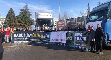 TRABZONLULAR HATAY'DAKİ DEPREMZEDELERİ UNUTMADI