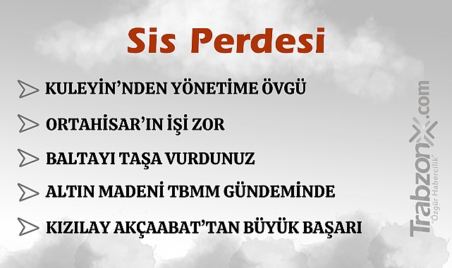 03.03.2025 SİS PERDESİ