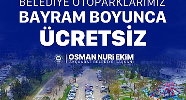 AKÇAABAT'TA OTOPARKLAR BAYRAMDA ÜCRETSİZ