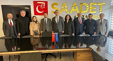 CHP ORTAHİSAR'DAN SAADET PARTİSİ'NE ZİYARET