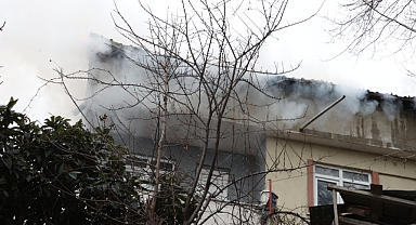 ORTAHİSAR'DA KORKUTAN YANGIN 