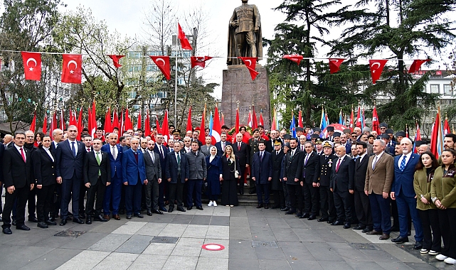 TRABZON'DA ÇANAKKALE ZAFERİ KUTLANDI... VATAN SİZE MİNNETTAR